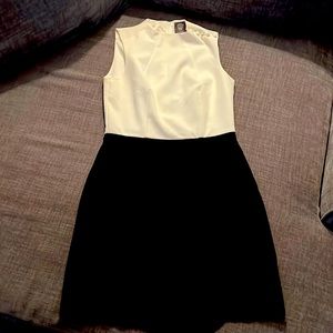 Vince Camuto / black/white dress / excellent condition